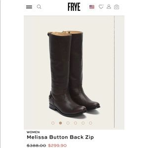 Frye Melissa Button Down Back Zip